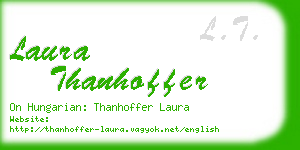 laura thanhoffer business card